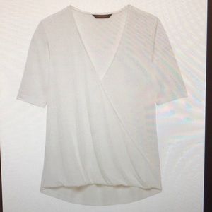 Banana Republic Sandwash Modal Wrap-Front Top